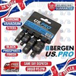 4-Piece Impact Socket Adaptor Set, 1/2" 3/8" 1/4"