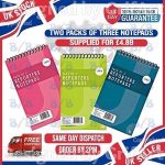 Spiral Shorthand Notepads, Pack of 6