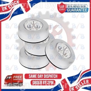 4-Piece LED Push Lights