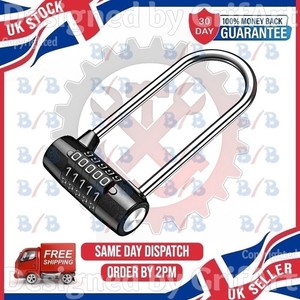 5-Digit Long Shackle Combination Padlock