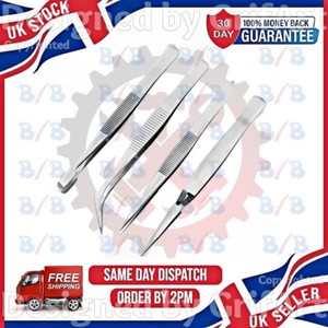 Set of 4 Precision Tweezers